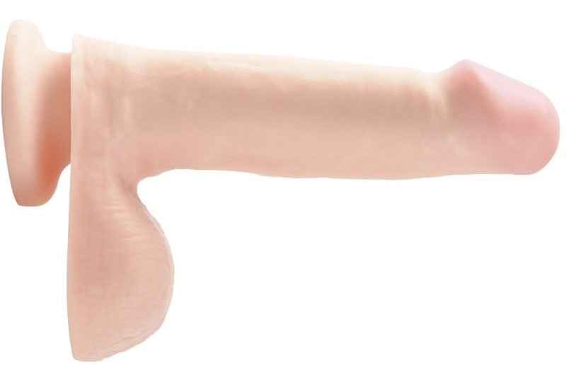 Americké dildo 16 cm s přísavkou, varlaty